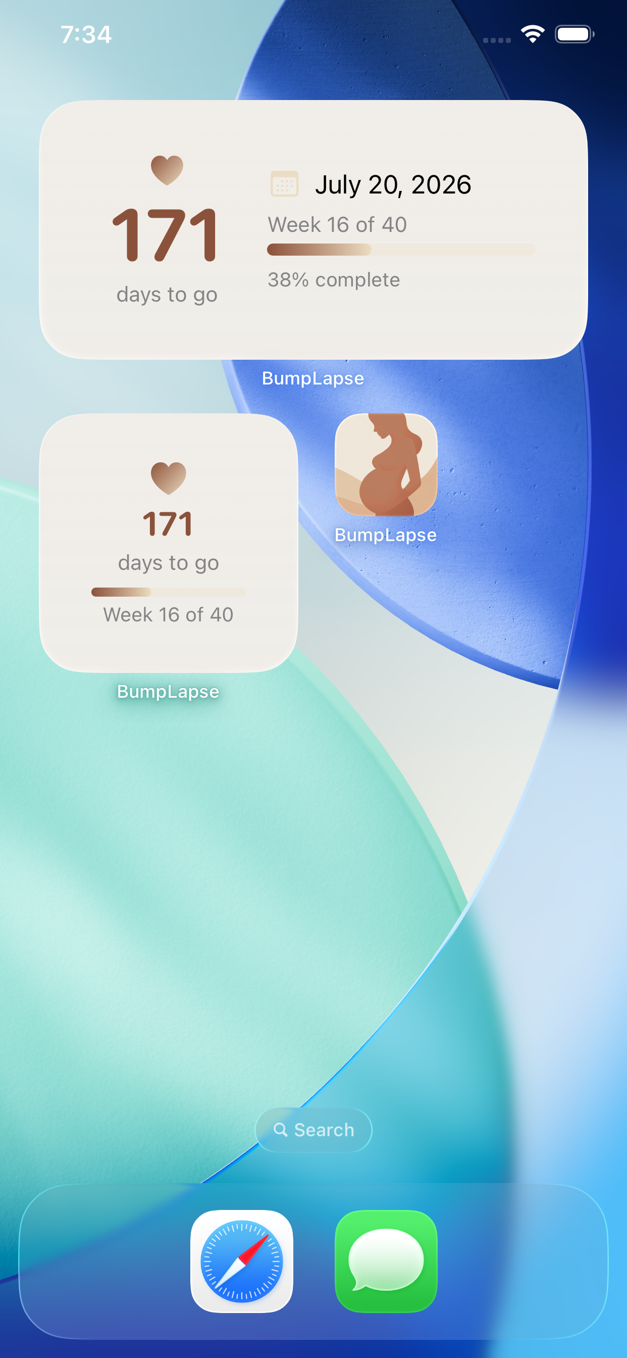 BumpLapse widget